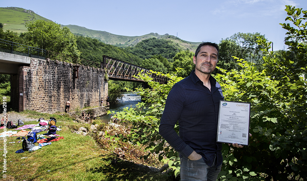 Économie Ademe Aquitaine AFNOR environnement Uhina Rafting Bidarray Pays Basque premier centre de loisir en France certifié NF Environnement.