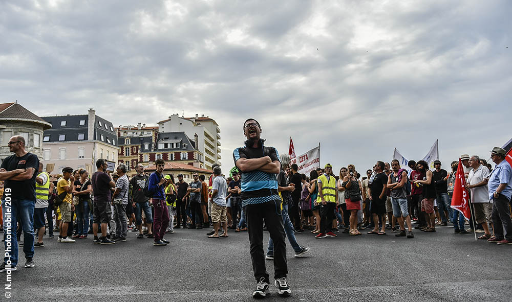 G7 Pays basque G7 Biarritz Anti G7 Manifestants manifestation 13 juillet 2019 Biarritz G7 EZ Pays Basque