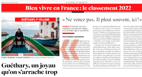 " Ne venez pas. Il pleut souvent, ici ! "