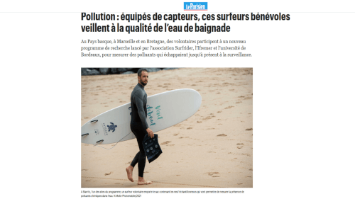 Pollution : équipés de capteurs, ces surfeurs bénévoles veillent à la qualité de l’eau de baignade.