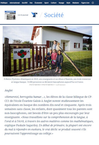 Au Pays basque, l'euskara progresse.