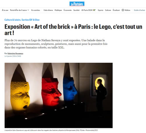 Exposition « Art of the brick » à Paris : le Lego, c’est tout un art !