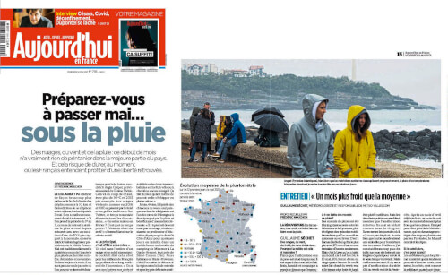 Préparez-vous à passer mai...sous la pluie