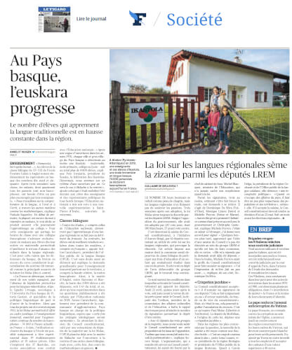 Au Pays basque, l'euskara progresse.