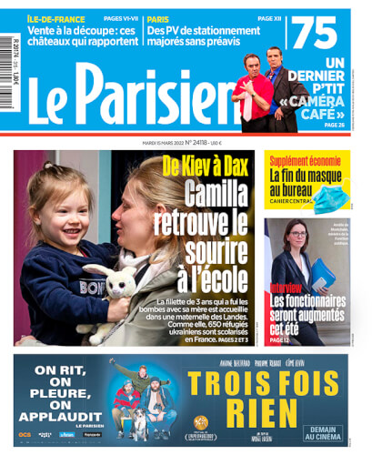 De Kiev à Dax Camilla retrouve le sourire à l'école.