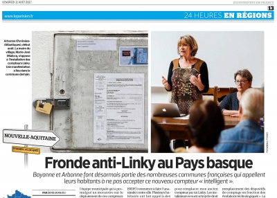 Le Parisien-Aujourd'hui en France "Fronde anti-Linky au Pays Basque"
