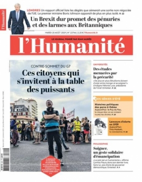 L'Humanité 20 aout 2019