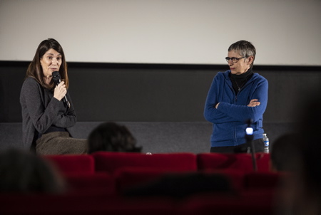Christine Camdessus déléguée générale du FIPADOC de Biarritz et Anne Georget AD Presidente du FIPADOC Festival International Documentaire à Biarritz au Pays basque, le 08 janvier 2021 au Pays Basque. Le FIPADOC aura bien lieu et que l'équipe y travaille avec la mairie de Biarritz pour des éventuelles projections du 10 au 14 mars. Sans possibilité de réalisées celles-ci, une option en avril serait possible en fonction si la pandémie du coronavirus, covid-19 et les conditions sanitaires le permettent.
Christine Camdessus General Delegate of FIPADOC Biarritz and Anne Georget AD President of FIPADOC International Documentary Festival in Biarritz in the Basque Country, January 08, 2021 in the Basque Country. The FIPADOC will take place and that the team work there with the town hall of Biarritz for possible screenings from March 10 to 14. Without the possibility of carrying out these, an option in April would be possible depending on whether the pandemic of the coronavirus, covid-19 and the sanitary conditions allow it.
Biarritz, Pays basque, 64 , Nouvelle Aquitaine, Pyrénées Atlantiques, Sud Ouest, France, Europe.
New Aquitaine, Basque Country.