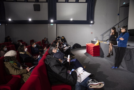 Christine Camdessus déléguée générale du FIPADOC de Biarritz et Anne Georget AD Presidente du FIPADOC Festival International Documentaire à Biarritz au Pays basque, le 08 janvier 2021 au Pays Basque. Le FIPADOC aura bien lieu et que l'équipe y travaille avec la mairie de Biarritz pour des éventuelles projections du 10 au 14 mars. Sans possibilité de réalisées celles-ci, une option en avril serait possible en fonction si la pandémie du coronavirus, covid-19 et les conditions sanitaires le permettent.
Christine Camdessus General Delegate of FIPADOC Biarritz and Anne Georget AD President of FIPADOC International Documentary Festival in Biarritz in the Basque Country, January 08, 2021 in the Basque Country. The FIPADOC will take place and that the team work there with the town hall of Biarritz for possible screenings from March 10 to 14. Without the possibility of carrying out these, an option in April would be possible depending on whether the pandemic of the coronavirus, covid-19 and the sanitary conditions allow it.
Biarritz, Pays basque, 64 , Nouvelle Aquitaine, Pyrénées Atlantiques, Sud Ouest, France, Europe.
New Aquitaine, Basque Country.