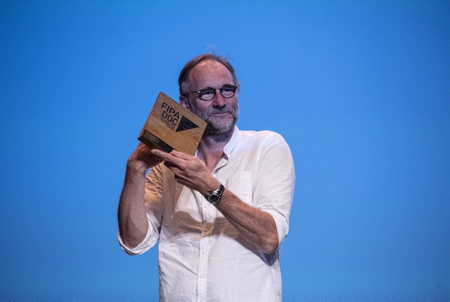 Grand prix du documentaire national du FIPADOC 2021, le réalisateur Claus Drexel recois le prix pour son documentaire AU COEUR DU BOIS / LADIES OF THE WOOD.
FIPADOC 2021 National Documentary Grand Prize, director Claus Drexel receives the prize for his documentary AU COEUR DU BOIS / LADIES OF THE WOOD.
Biarritz, Pays basque, Nouvelle-Aquitaine, New-Aquitaine, Pyrénées-Atlantiques, Pays Basque, Europe, France.