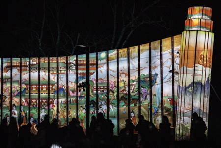 Festival Des Lanternes 2021 à Blagnac avec pour thème "Vol au dessus du merveilleux" du 1er décembre 2021 et jusquau 1er février 2022, Blagnac, capitale de laéronautique, le Festival des Lanternes s'installe dans le magnifique Parc du Ritouret. Un espace de 10 hectares, de quoi émerveiller les visiteurs qui dès la tombée de la nuit pourront découvrir près de 2500 lanternes géantes: Pandas, dragon qui investit le lac, lépopée de laéropostale, des scènes de vie chinoise mais aussi les légendes mythiques et spectaculaires comme le jurassique parc des dinosaures !

Festival Des Lanternes Blagnac with the theme "Flight over the marvelous" from December 1, 2021 and until February 1, 2022, Blagnac, capital of aeronautics, the Lantern Festival takes place in the magnificent Parc du Ritouret. A space of 10 hectares, enough to amaze visitors who, as soon as night falls, will be able to discover nearly 2,500 giant lanterns: Pandas, dragon that invades the lake, the epic of the airmail, scenes of Chinese life but also the mythical and spectacular legends like Jurassic Dinosaur Park!

Blagnac, Haute-Garonne, Occitanie, France, Europe.