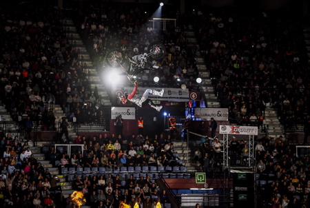 Edgar Torronteras lors du Show X-Gravity Freestyle Motocross de San Sébastien le 7 janvier 2023 sur le site du Donostia Arena Illumbe.
Edgar Torronteras Motocross Show in San Sebastian on January 7, 2023 at the Donostia Arena Illumbe site.
Pays Basque, Pays Basque Espagnol, San Sebastien, San Sebastian, Europe, Espagne