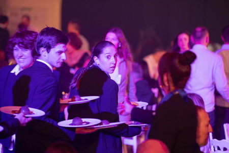 Bienvenue dans le monde des Traiteurs et organisateurs de réceptions ici : le traiteur Jardins & Saveurs traiteur de france, intervention et mise en place du service de restauration et de la reception pour 900 convives lors d'un congrès. Anniversaire des 100 ans de la création de l'entreprise LINDT France à Oloron Sainte Marie.
Welcome to the world of caterers and reception organizers here: the caterer Jardins & Saveurs caterer de France, intervention and implementation of the catering service and reception for 900 guests during a Congress. Anniversary of the 100th anniversary of the creation of the LINDT France company in Oloron Sainte Marie.
Oloron-Sainte-Marie, 64 , Nouvelle Aquitaine, Pyrénées Atlantiques, Sud Ouest, France, Europe.
New Aquitaine.