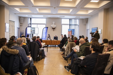 FIPADOC 2024, Festival International Documentaire. Conférence de presse à la Mairie de Biarritz le 04 janvier 2024 à Biarritz sur la côte basque, Pays Basque.

FIPADOC 2024, International Documentary Festival. Biarritz Town Hall press conference on January 9, 2024 in the Basque Country.

Biarritz, Pays basque, 64 , Nouvelle Aquitaine, Pyrénées Atlantiques, Sud Ouest, France, Europe.
New Aquitaine, Basque Country.