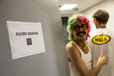 L'artiste Julien Granel, chanteur multi-instrumentiste à l'univers coloré lors de la troisème édition du BIARRITZ HALL MUSIC FESTIVAL à la Halle d'Iraty de Biarritz sur la côte basque. Julien Granel, originaire de Rion des Landes, a été découvert dans l'émission télé « la nouvelle star » en 2013.
The artist Julien Granel, multi-instrumentalist singer with a colorful universe during the third edition of the BIARRITZ HALL MUSIC FESTIVAL at the Halle d'Iraty in Biarritz on the Basque coast. Julien Granel, originally from Rion des Landes, was discovered in the TV show “La Nouvelle Star” in 2013.
Biarritz, Pays basque 64, Nouvelle-Aquitaine, Pyrénées-Atlantiques, Sud-ouest, France, Europe, New aquitaine, Basque contry.