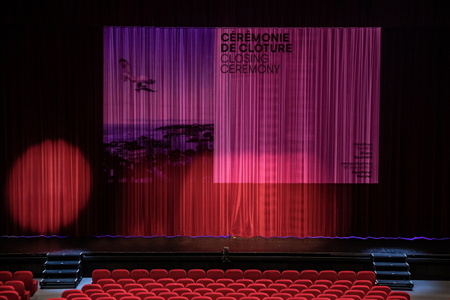 Salle Atalaya de la gare du midi de biarritz.FIPADOC. (Festival International Documentaire) soirée de clôture et remise des prix le vendredi 26 janvier 2024.

Atalaya room at the Gare du Midi in Biarritz. FIPADOC. (International Documentary Festival) closing evening and awards ceremony on Friday January 26, 2024.

Biarritz, Pays basque, Nouvelle-Aquitaine, New-Aquitaine, Pyrénées-Atlantiques, Pays Basque, Europe, France.